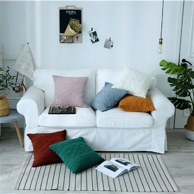 Gebreide kussenhoezen